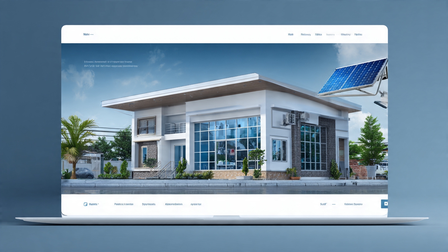 Modern home with CCTV security, air conditioning and energy solutions